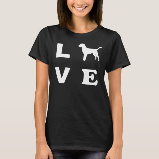 ラブラドール犬の愛 Tシャツ (正面)