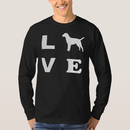 ラブラドール犬の愛 Tシャツ (正面)