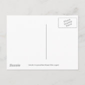 ラブラドール犬の漫画の動く発表 案内ポストカード (裏面)