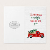 ラブラドール犬の赤いクリスマストラック (外部フラット)