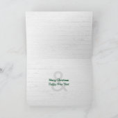 ラブラドール犬の赤いクリスマストラック シーズンカード (内部)