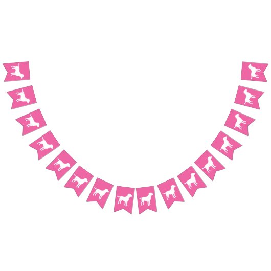 ラブラドール犬の赤ちゃんシャワー バンティングフラッグ (全)