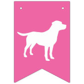 ラブラドール犬の赤ちゃんシャワー バンティングフラッグ (第1の旗)