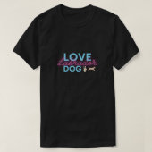 ラブラドール犬のLOVE Tシャツ (デザイン正面)