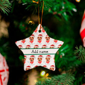 ラブラドール犬はクリスマスを育てる セラミックオーナメント