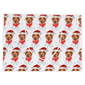 ラブラドール犬はクリスマスを育てる ラージペーパーバッグ (裏面)