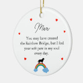 ラブラドール犬 オーダーメイド 追悼 セラミックオーナメント (左)