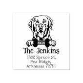 ラブラドール犬、カスタム差出人住所、 ラバースタンプ (インプリント)