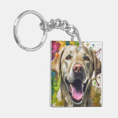 ラブラドール犬 キーホルダー (正面左)