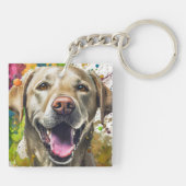 ラブラドール犬 キーホルダー (裏面)