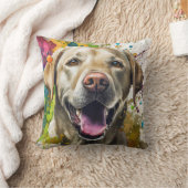 ラブラドール犬 クッション (ブランケット)