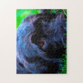 ラブラドール犬。 ジグソーパズル (縦)