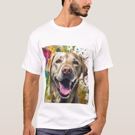 ラブラドール犬 Tシャツ (正面)
