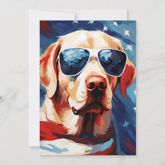 ラブラドール第4日7月の独立記念日 シーズンカード (正面)