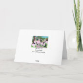 ラブラドール結婚の カード (裏面)