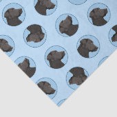 ラブラドール絵を描レトリエバーのブラックラボペットドッグアート 薄葉紙 (詳細)