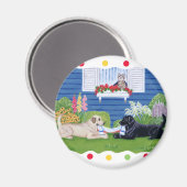 ラブラドール絵画ズ マグネット (正面/裏面)