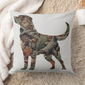 ラブラドール装飾用クッションとカモフラージュ クッション (ブランケット)