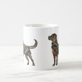 ラブラドール装飾用クッションとカモフラージュ コーヒーマグカップ (中央)