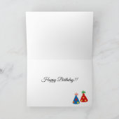 ラブラドール誕生日パ絵画ーティー カード (内部)