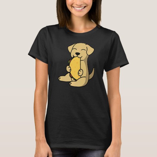 ラブラドール食べズアタコドッグ Tシャツ (正面)
