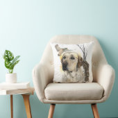 ラブラドール，アヒル狩りタペストリーのキャンバス印刷のトリプト クッション (椅子)