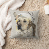 ラブラドール、アヒル狩り クッション (ブランケット)