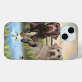 ラブラドール、アヒル狩り Case-Mate iPhoneケース (裏面 (横))