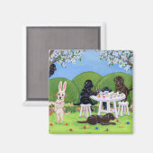 ラブラドール&イースターエッグ マグネット (正面/裏面)