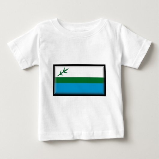 ラブラドール（カナダ）国旗 ベビーTシャツ (正面)