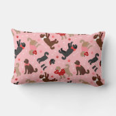 ラブラドール/ゴルデンドルバレンタイン ランバークッション (裏面)