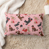 ラブラドール/ゴルデンドルバレンタイン ランバークッション (ブランケット)