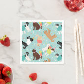 ラブラドール/ゴールデンドールバースデーパーティー スタンダードカクテルナプキン (インサイチュ)