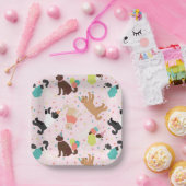 ラブラドール/ゴールデンドールバースデーパーティー ペーパープレート (パーティー)