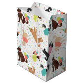 ラブラドール/ゴールデンドールバースデーパーティー ミディアムペーパーバッグ (裏面アングル)