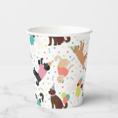 ラブラドール/ゴールデンドールバースデーパーティー 紙コップ (裏面)