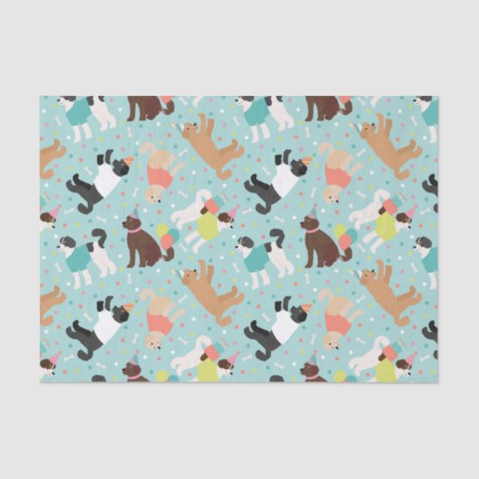 ラブラドール/ゴールデンドールバースデーパーティー 薄葉紙 (正面)