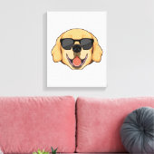 ラブラドール（サングラス付） キャンバスプリント (インサイチュ (リビング))