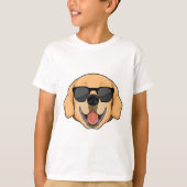 ラブラドール（サングラス付） Tシャツ (正面)
