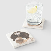 ラブラドール ストーンコースター (横)