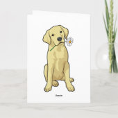 ラブラドール・デイジー カード (裏面)