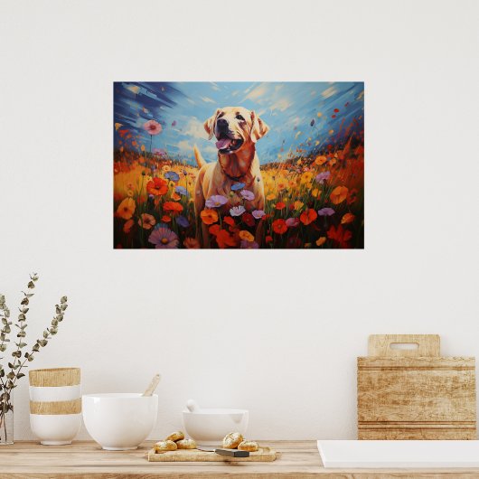 ラブラドール ポスター (キッチン)