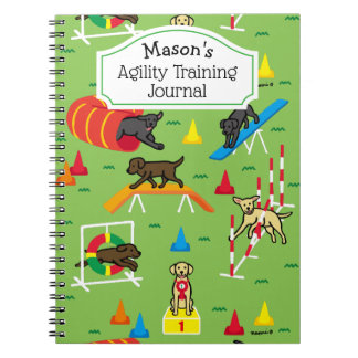 ラブラドール·リトリーバー·ドッグ敏捷性トレーニング·イエロー ノートブック