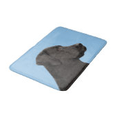 ラブラドール·リトリーバー·ブラッ絵画クズ·オリジナル·ドッグ·アート バスマット (アングル)