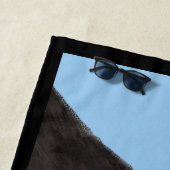 ラブラドール·リトリーバー·ブラッ絵画クズ·オリジナル·ドッグ·アート ビーチタオル (インサイチュ)