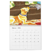 ラブラドール・リトリーバー・ラボオフ・リーシュArt™ Vol 1 カレンダー (2月 2026)