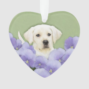 ラブラドール·リトリーバ·ワンピ絵画ーのオリジナル·ドッグ·アート オーナメント