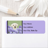 ラブラドール·リトリーバ·ワンピ絵画ーのオリジナル·ドッグ·アート ラベル (インサイチュ)