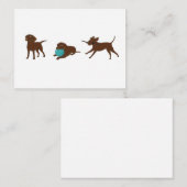 ラブラドール・レトリバーの漫画ストリップ ノートカード (正面/裏面)