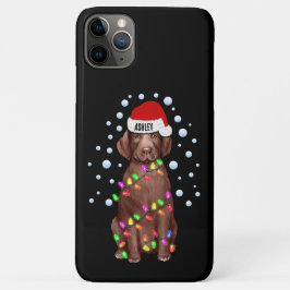 ラブラドール・レトリバーの雰囲気漂うクリスマス・ライト iPhone 11 PRO MAXケース